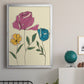 Colored Floral II - Modern Framed Canvas Print