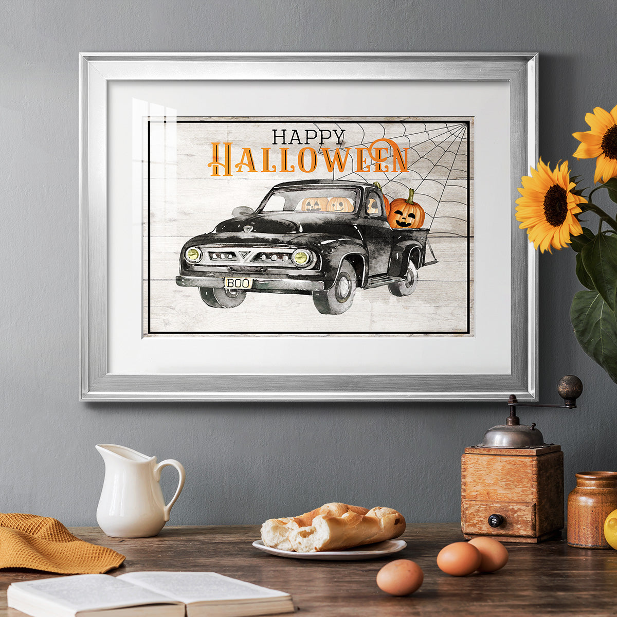 Happy Halloween - Modern Framed Art Print