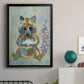 Fantastic Florals Raccoon - Modern Framed Canvas Print