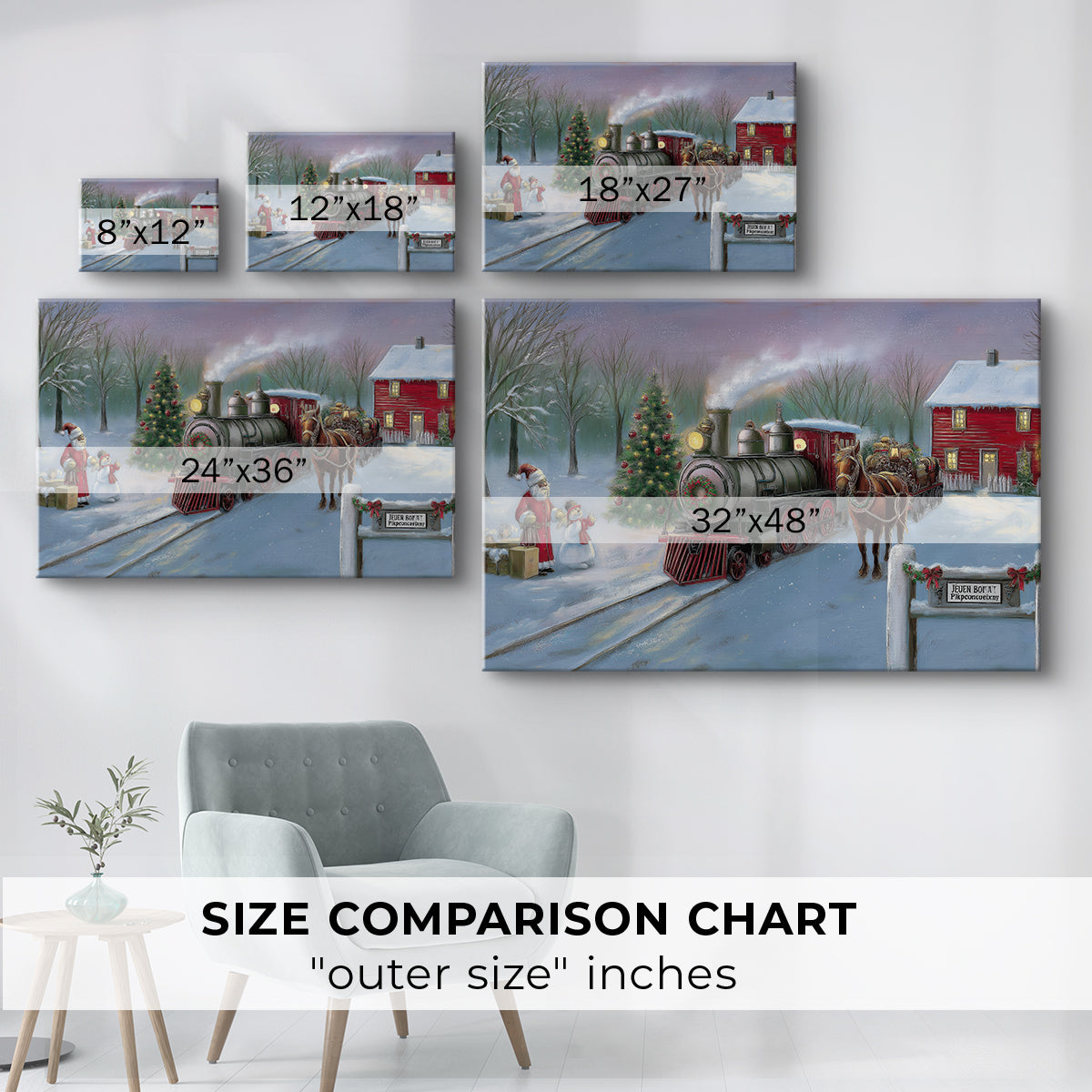 Pale Winter Blessing - Canvas Art Print