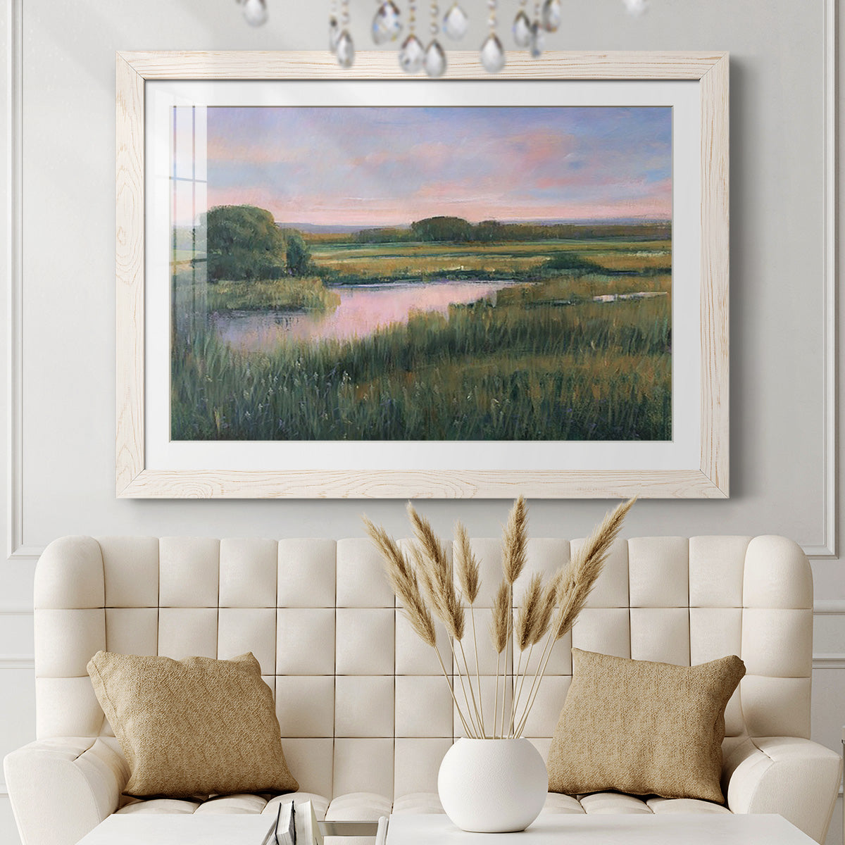 Spring Marsh I - Barnwood Framed Art Print