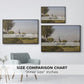 Village Landscape with Church, 1891 - Floater Framed Canvas Print