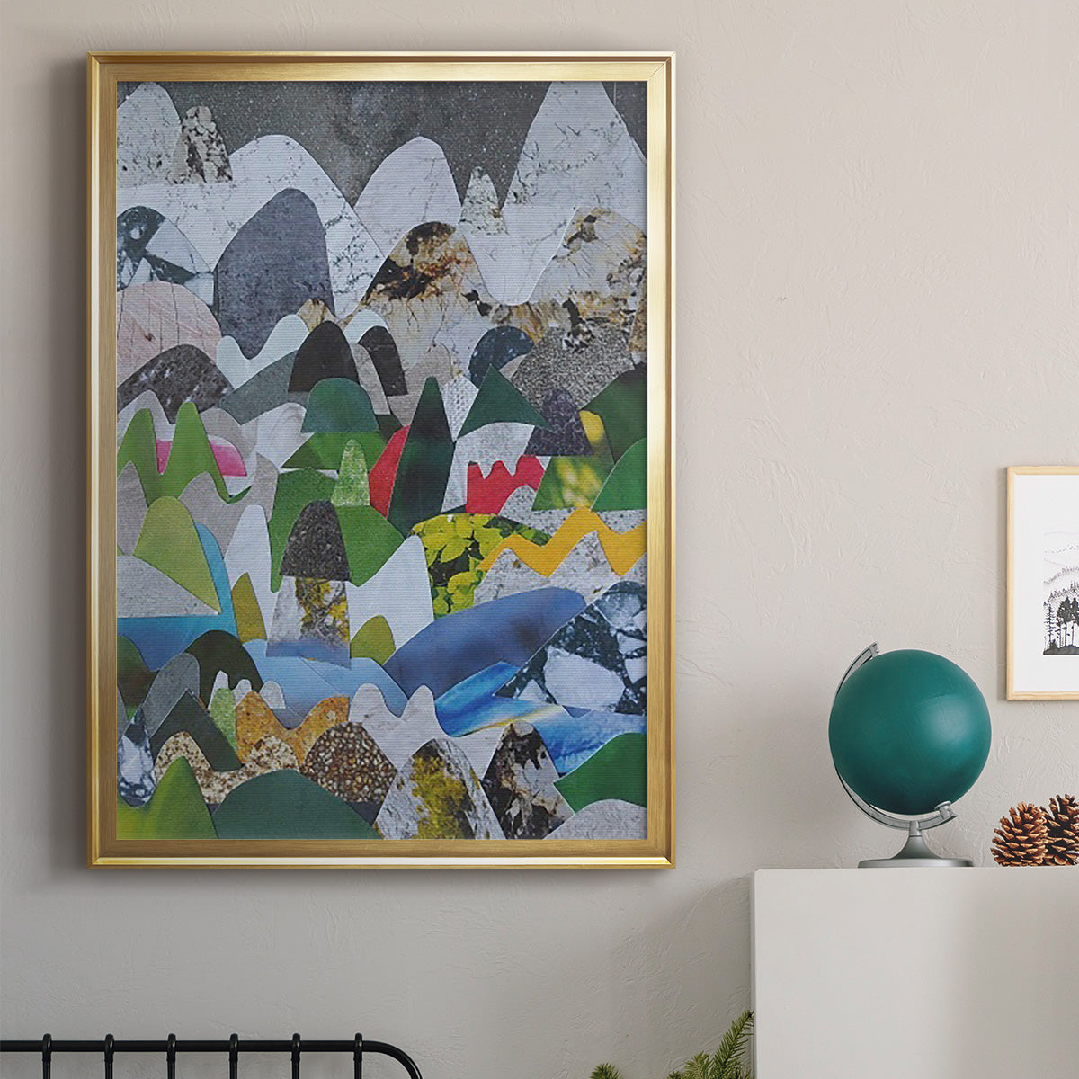 High Sierras - Modern Framed Canvas Print