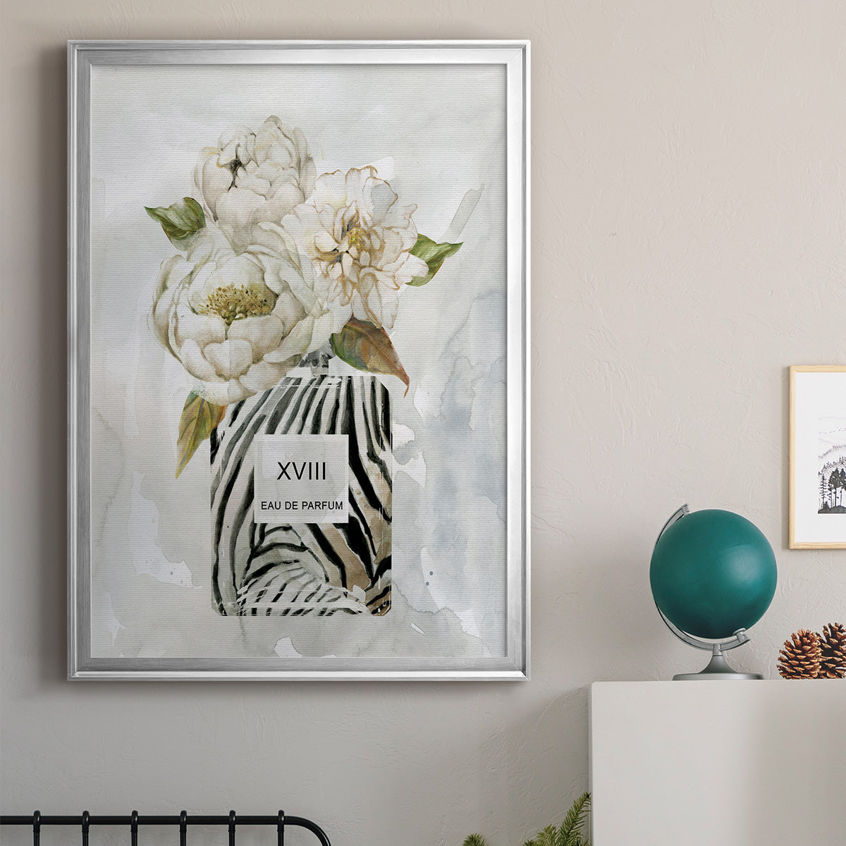 Feminine Wilds II - Modern Framed Canvas Print