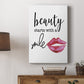 Beauty Starts With A Smile Premium Gallery Wrapped Canvas - Ready to Hang