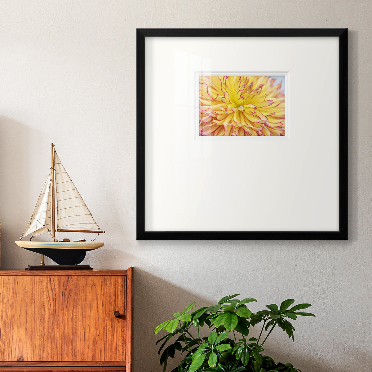 Blooms III- Premium Framed Print Double Matboard