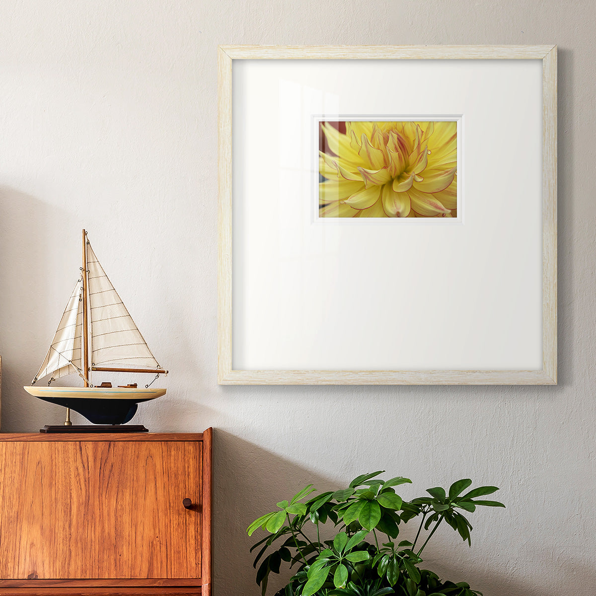 Blooms I Premium Framed Print Double Matboard