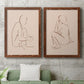 Sketched Pose I - Premium Framed Canvas 2 Piece Set - Ready to Hang