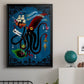 Spooky Cephalopod Chandeliers II - Modern Framed Canvas Print