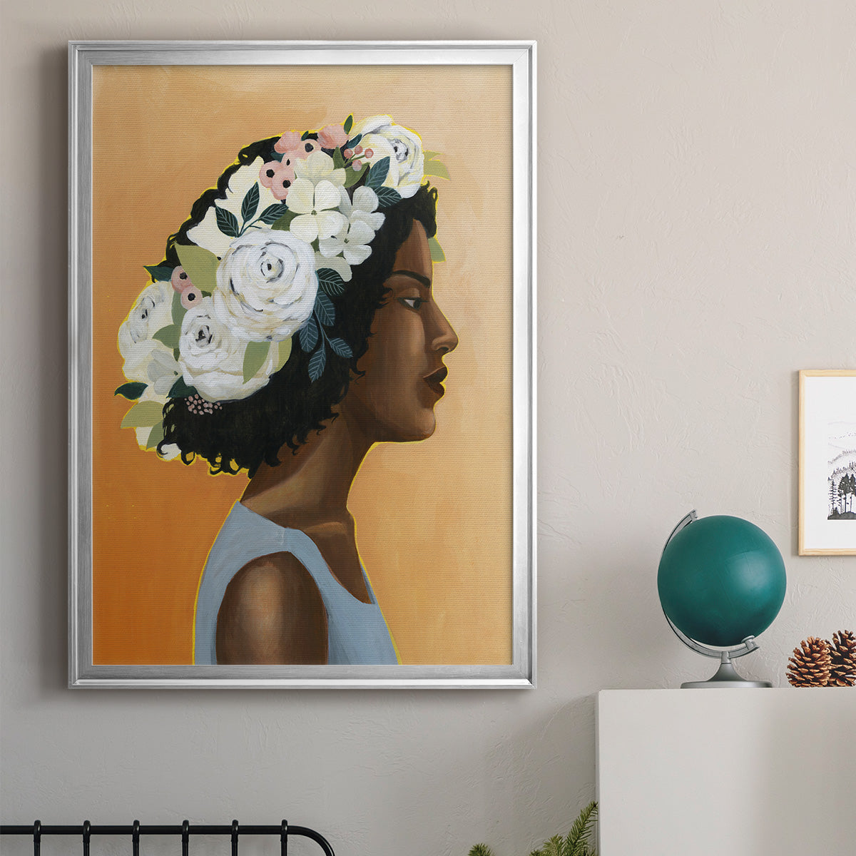 Modern Laurel I - Modern Framed Canvas Print