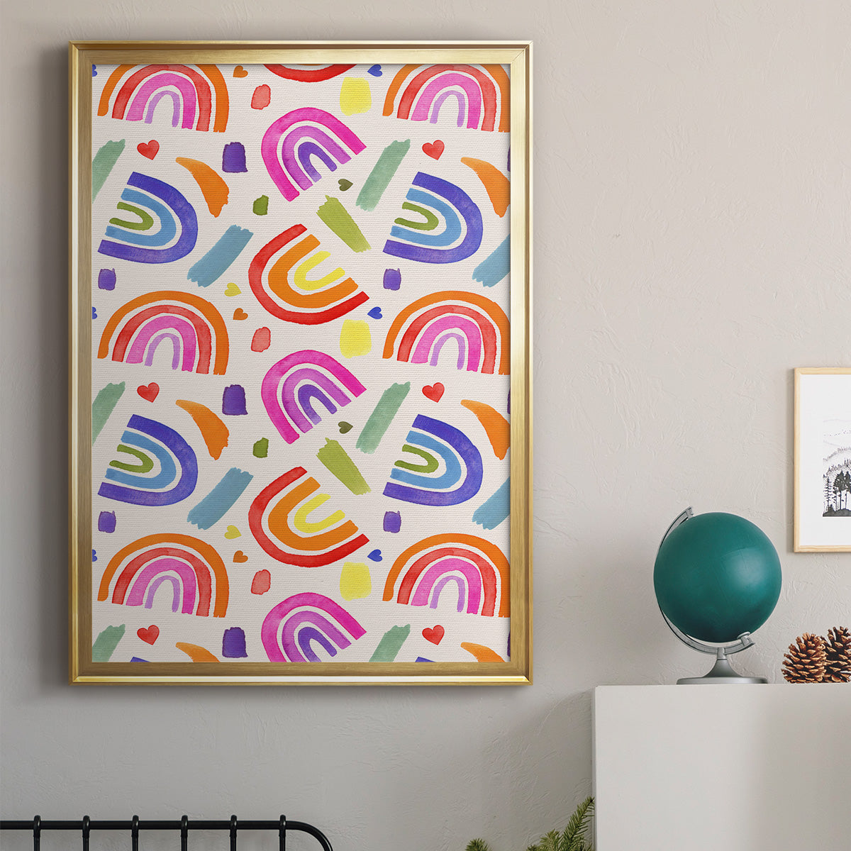 Love Loudly Collection E - Modern Framed Canvas Print