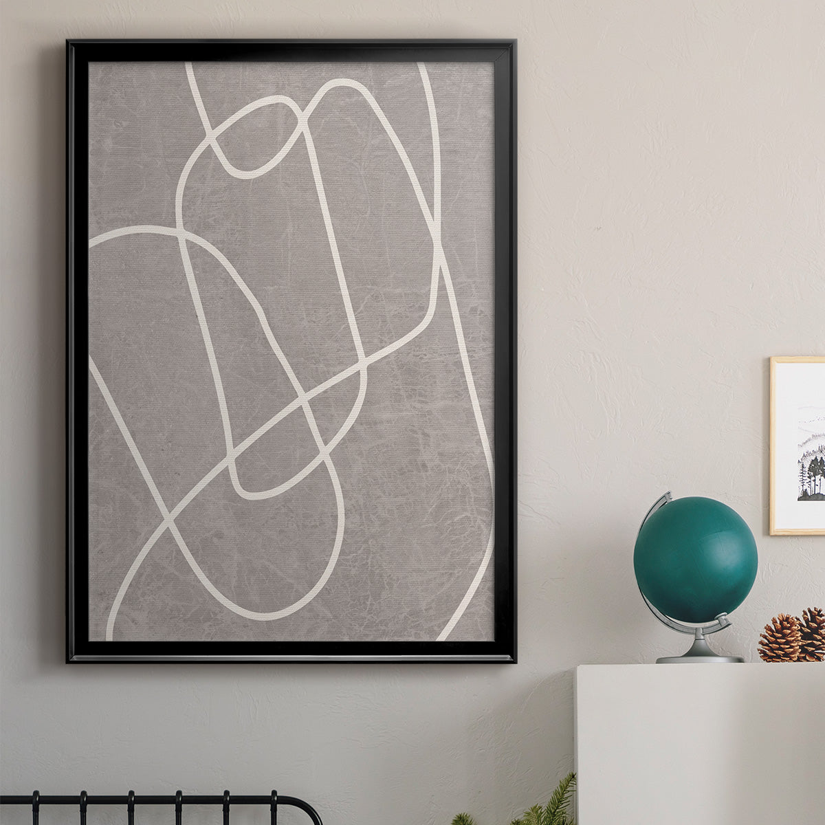 Fissures II - Modern Framed Canvas Print