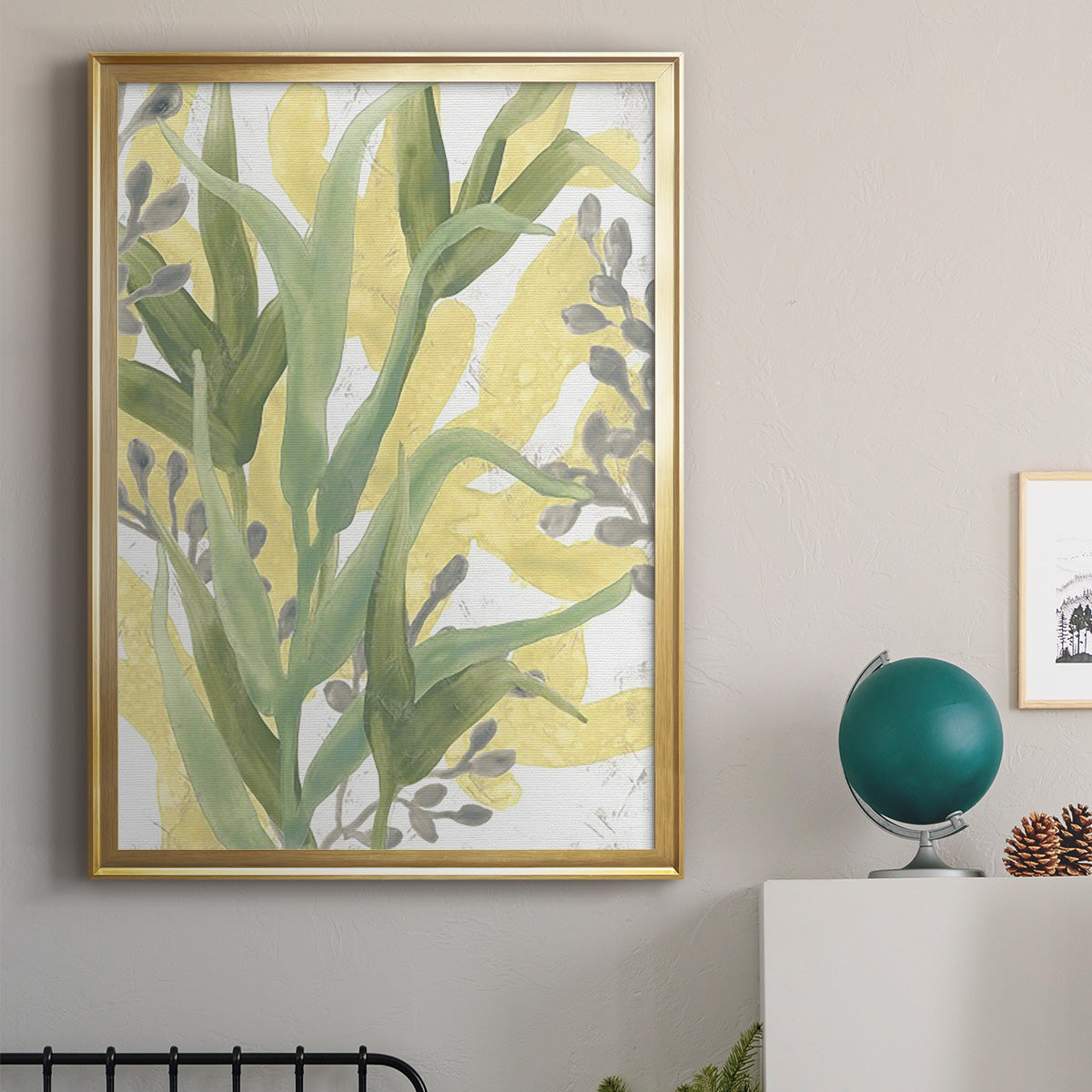 Sea Grass Fresco II - Modern Framed Canvas Print