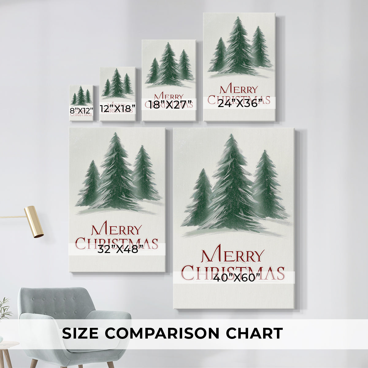 Frostlit Snow Blessing - Canvas Art Print