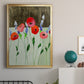 Poppy Party - Modern Framed Canvas Print
