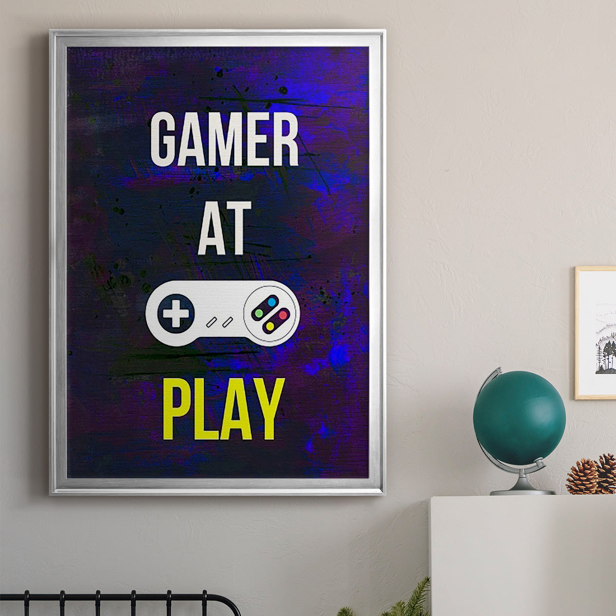 Gamer at Play VI - Modern Framed Canvas Print