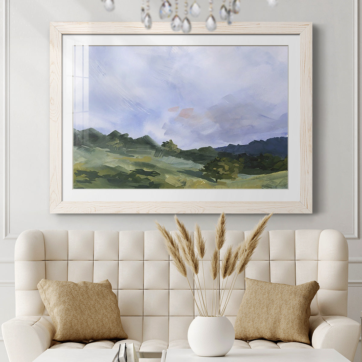 Pastoral Horizons I - Barnwood Framed Art Print