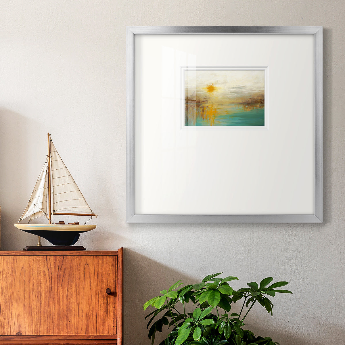 Last Day of Summer - Premium Framed Print Double Matboard