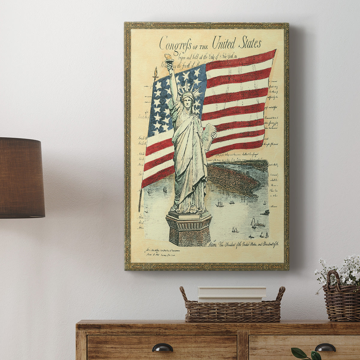 USE D # Proud To Be An American I Premium Gallery Wrapped Canvas - Ready to Hang