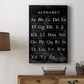 Alphabet Chart Premium Gallery Wrapped Canvas - Ready to Hang