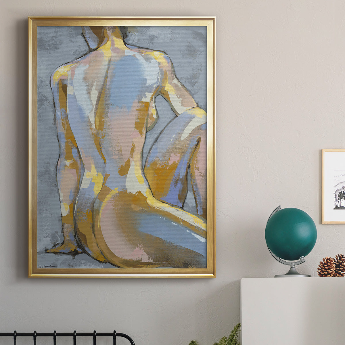 Grey Maiden II -  Framed Canvas Print