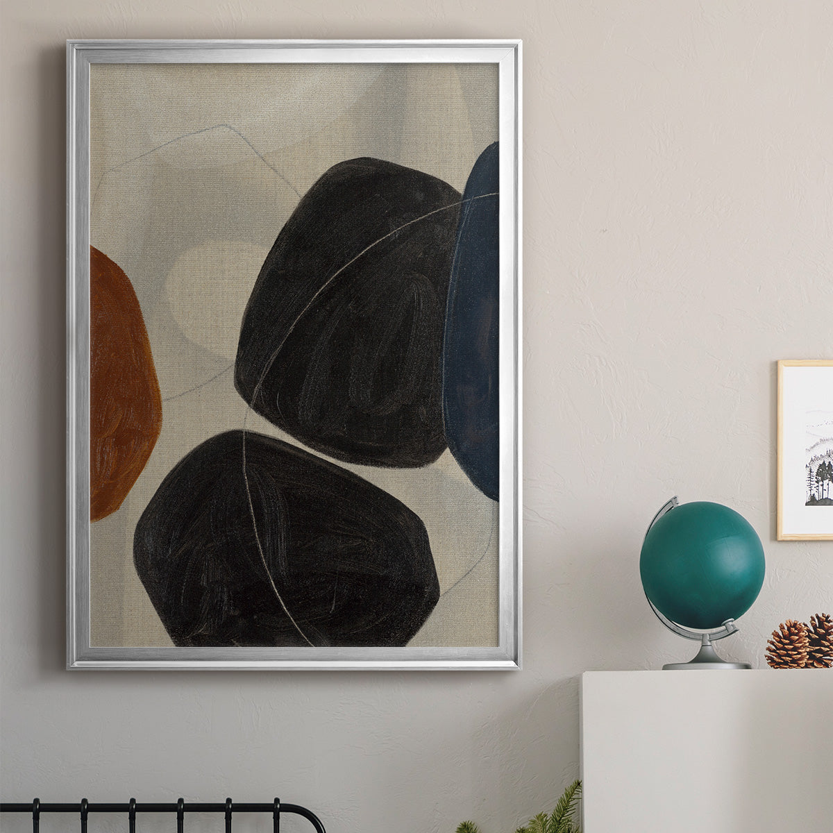 Gravity I - Modern Framed Canvas Print