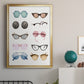 Vintage Glasses II - Modern Framed Canvas Print