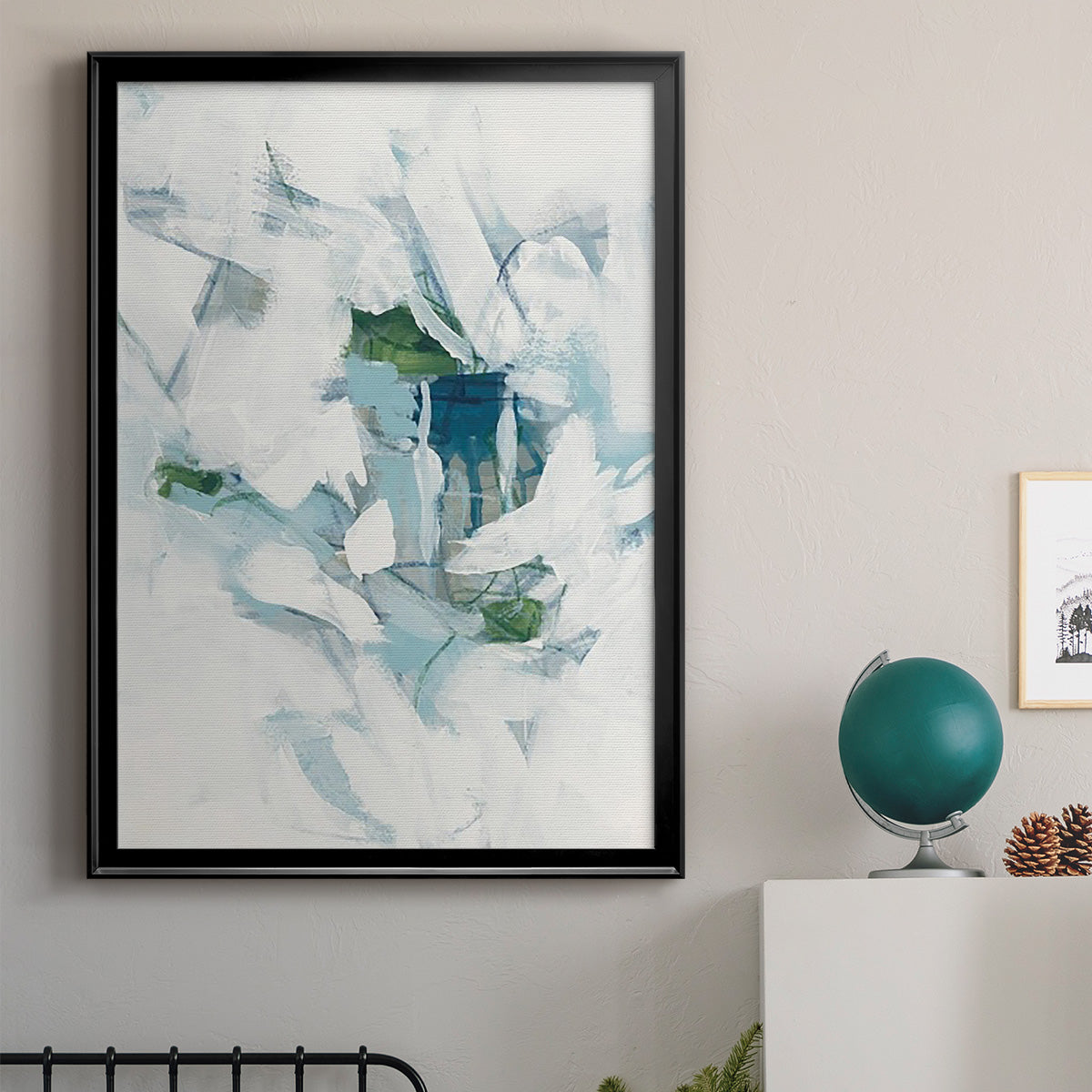 Ice Cavern III - Modern Framed Canvas Print