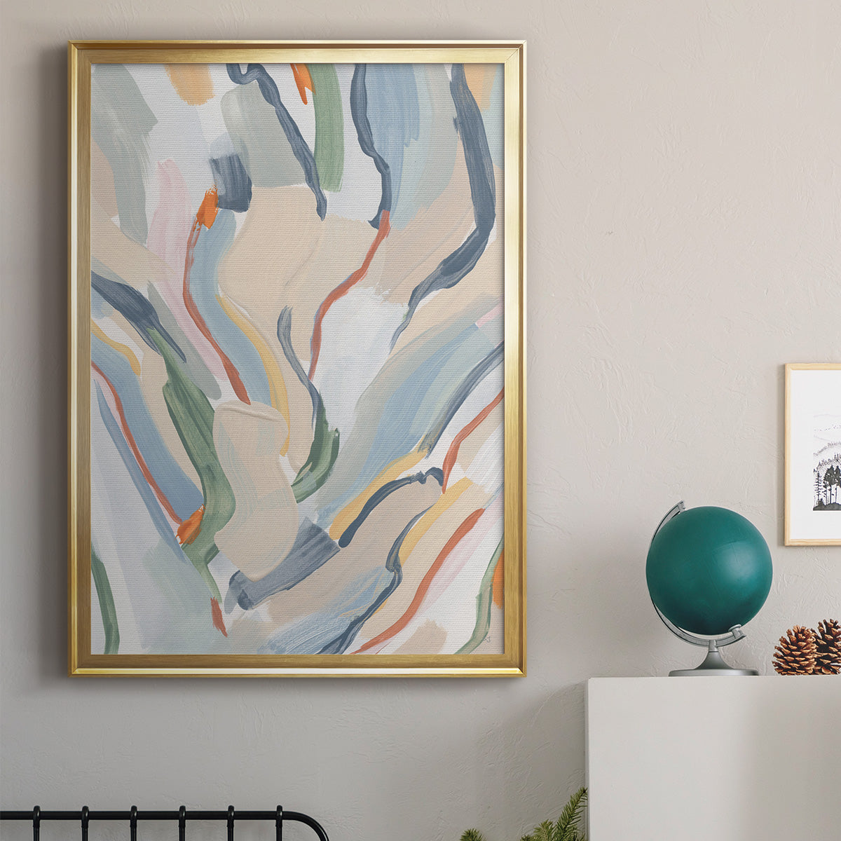 Pour Monsieur - Modern Framed Canvas Print