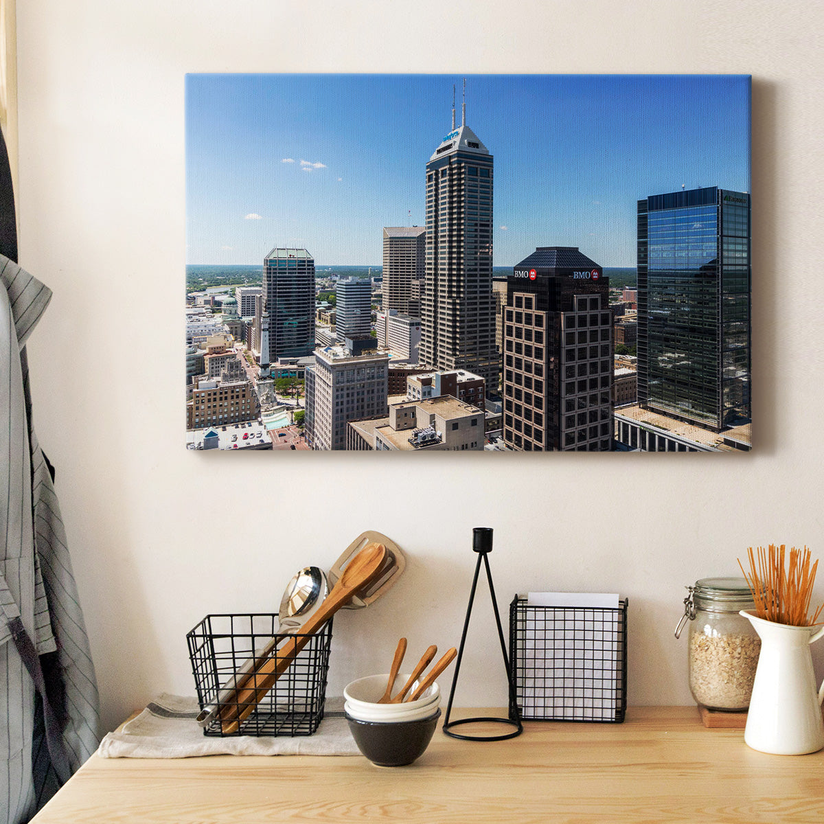 Indianapolis Downtown - Canvas Art Print