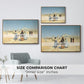 View from the Desert of Cairo with Citadel and Mamluk Tombs in the Background, c. 1889-1890 - Floater Framed Canvas Print