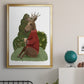 Latte Moose in Sweater - Modern Framed Canvas Print