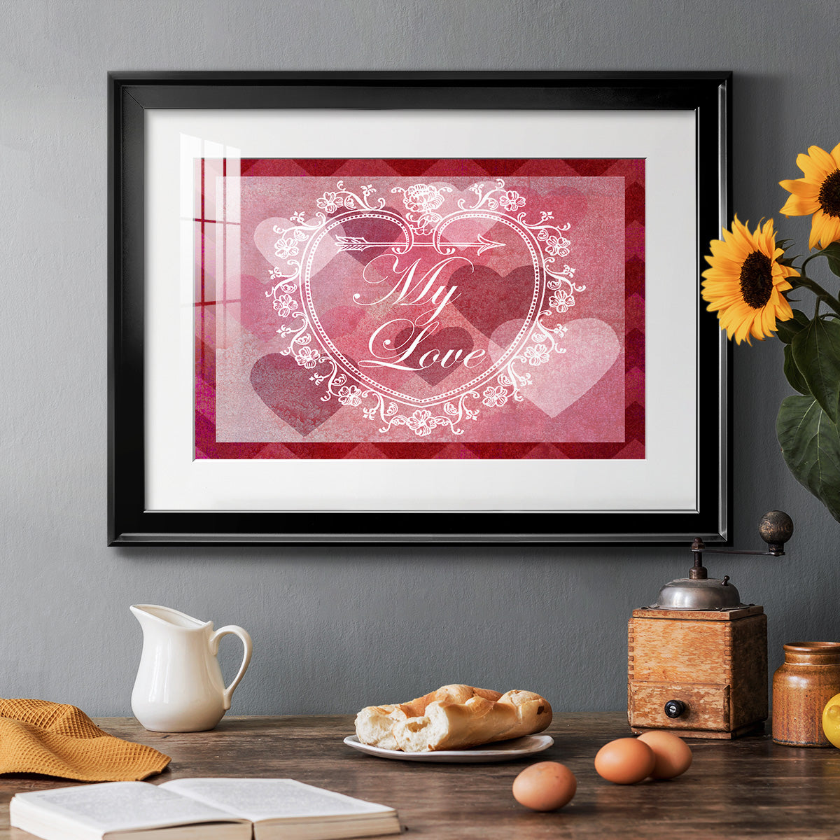 DIY Love Collection A - Modern Framed Art Print