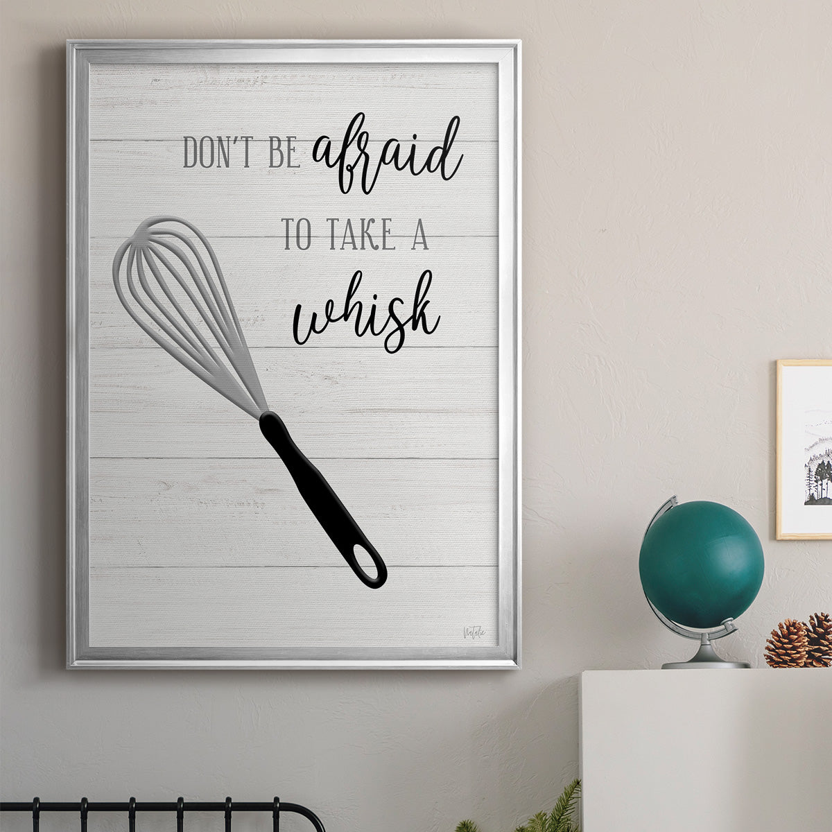 Take A Whisk - Modern Framed Canvas Print