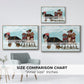 Christmas Mutt Sled - Floater Framed Canvas Print