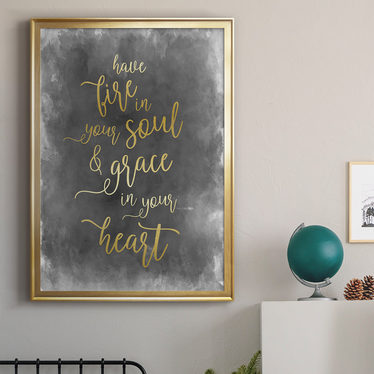 Fire in Your Soul - Modern Framed Canvas Print