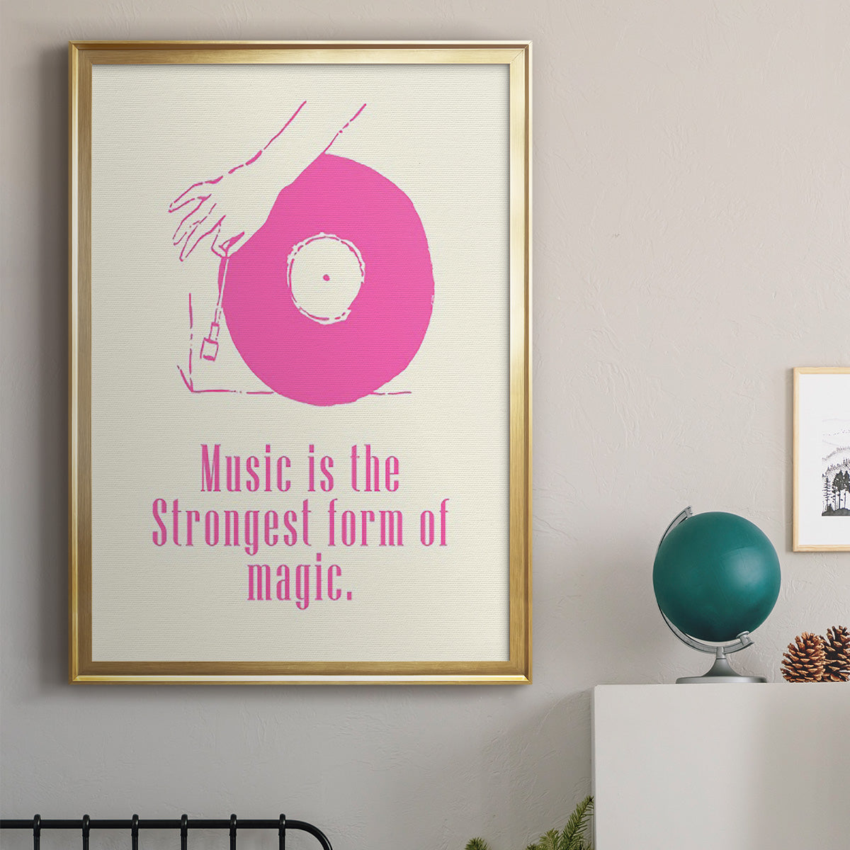 Sweet Melody IV - Modern Framed Canvas Print