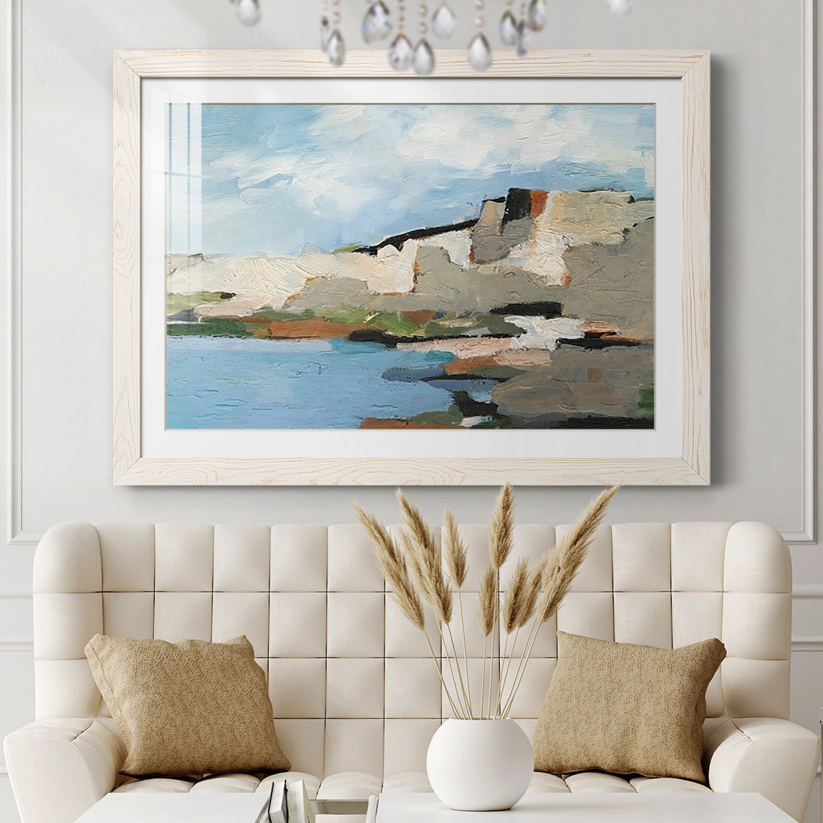 White Rock Cliffs II - Barnwood Framed Art Print