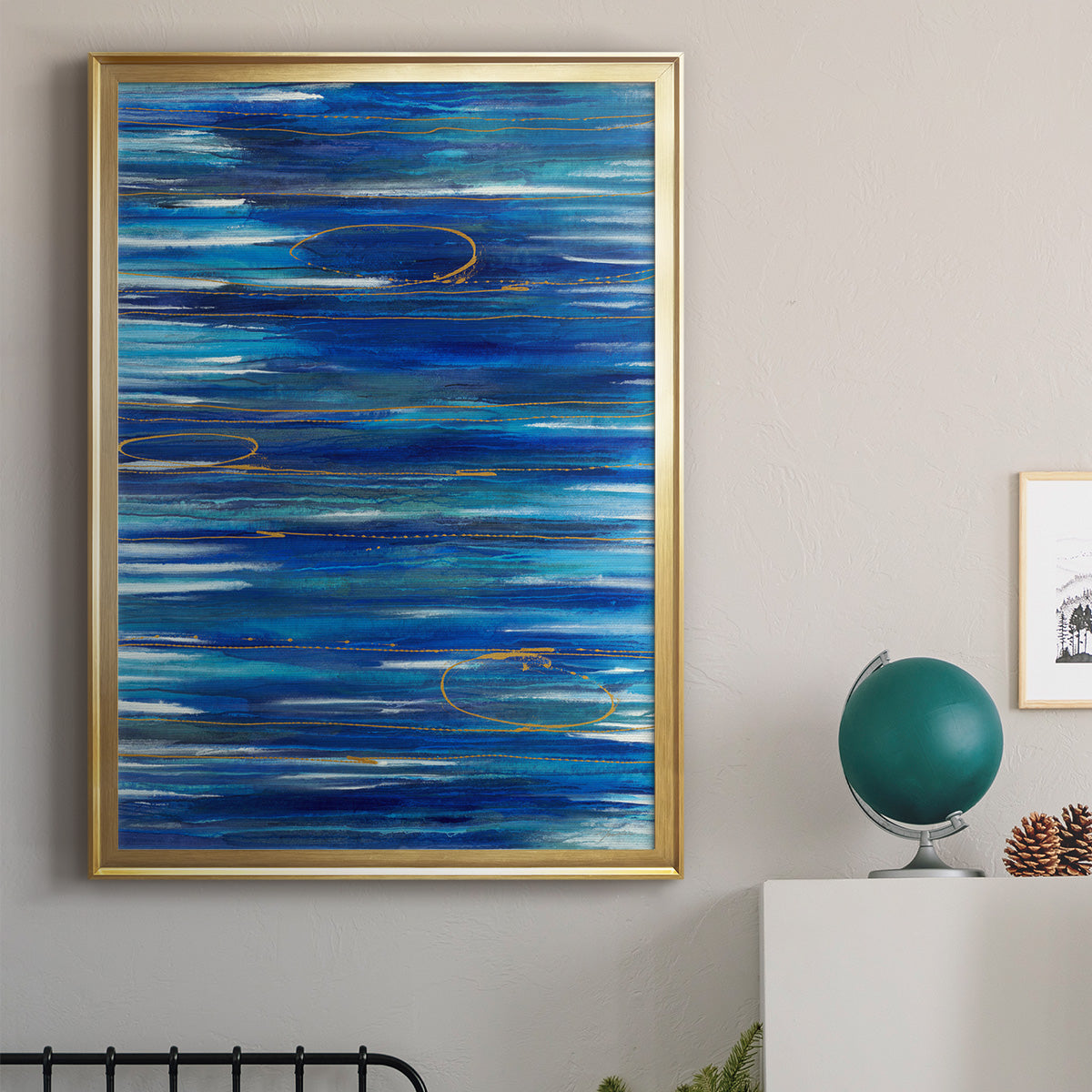 Waterworld - Modern Framed Canvas Print