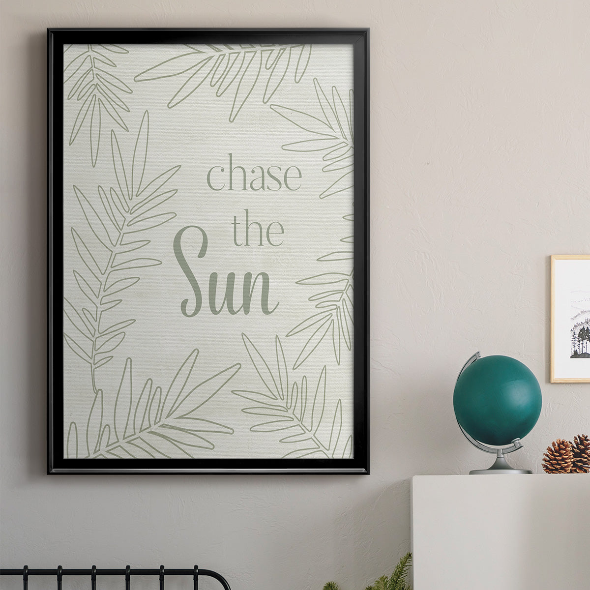 Chase the Sun - Modern Framed Canvas Print