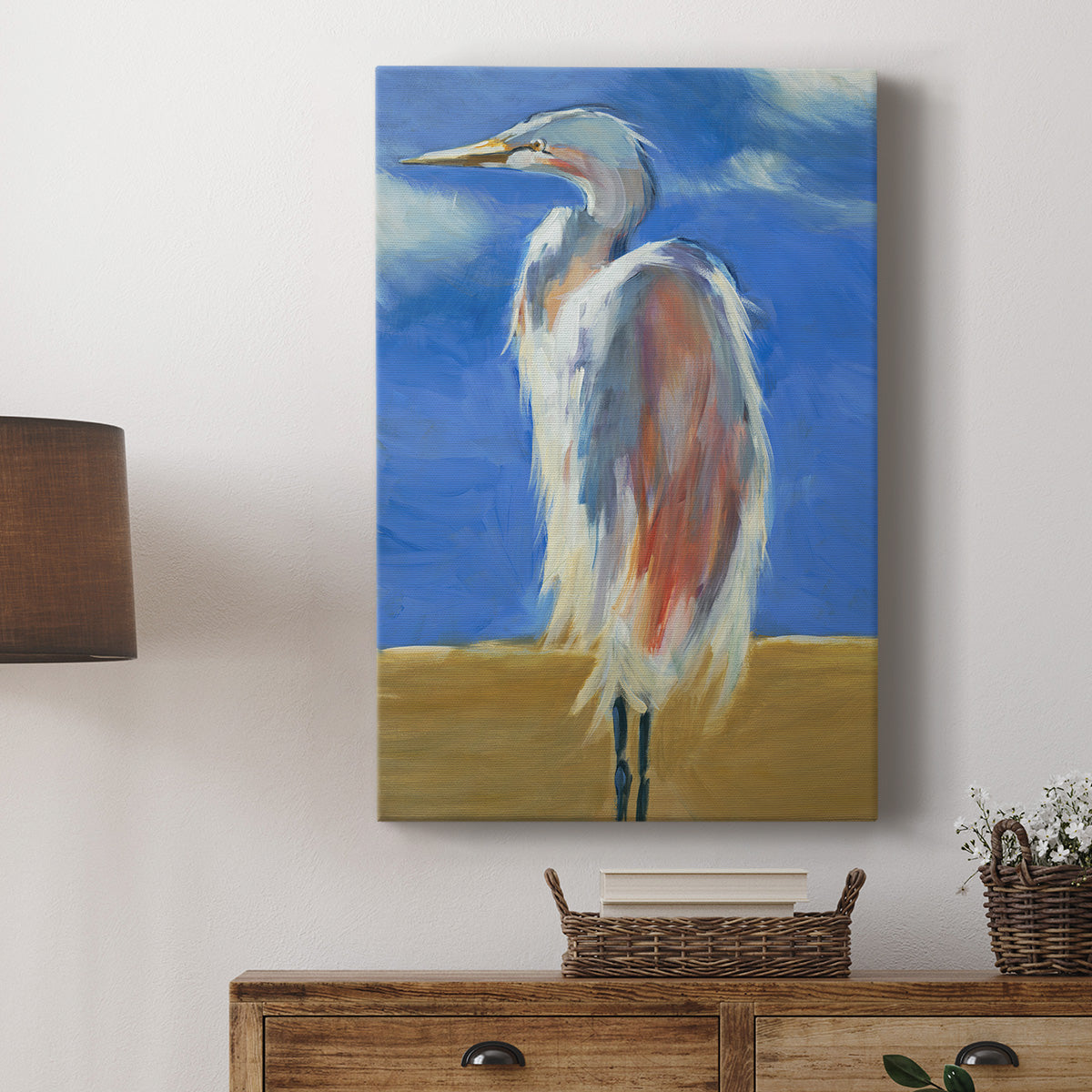 Blue Heron Premium Gallery Wrapped Canvas - Ready to Hang