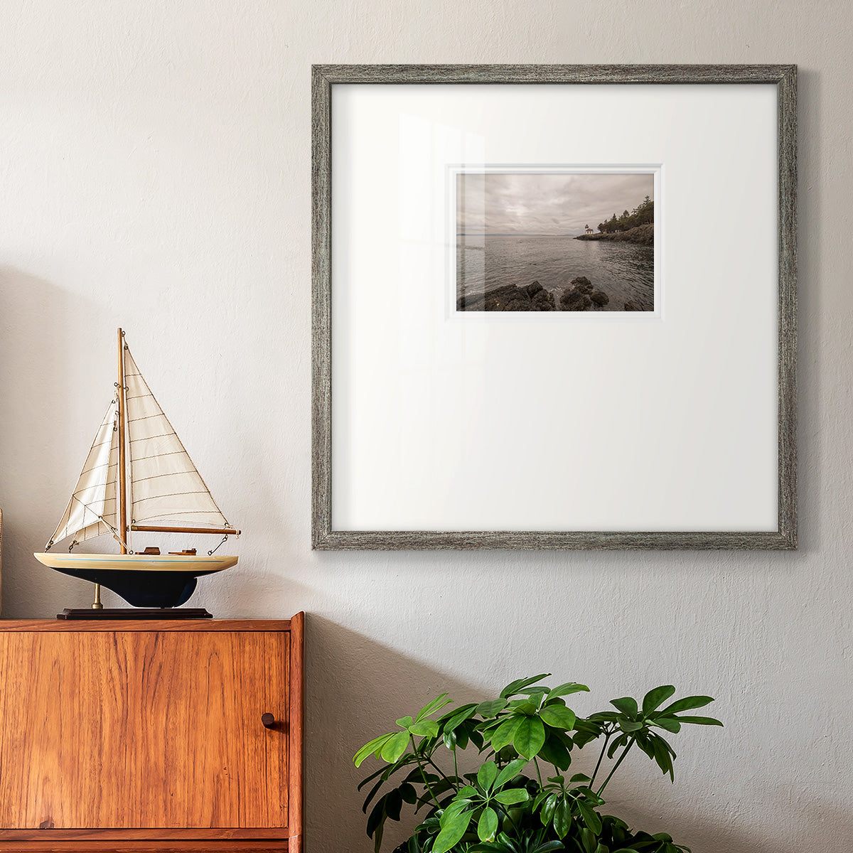 Solitary- Premium Framed Print Double Matboard