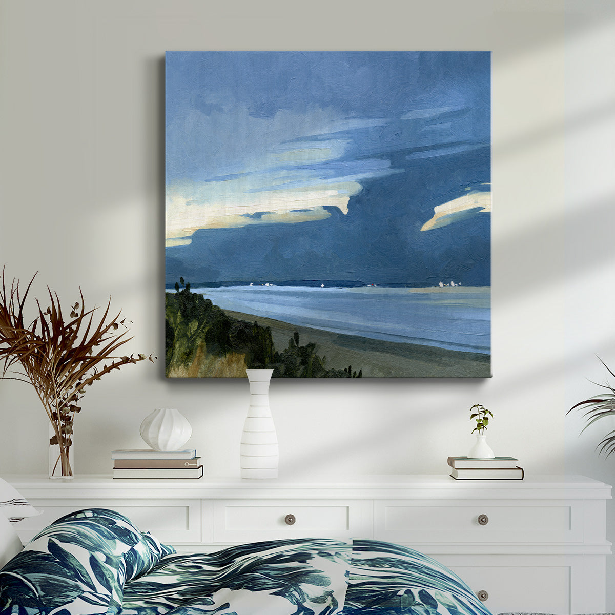 Blue Ocean Evening I - Canvas Art Print