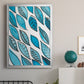 Patterned Leaf Shapes I - Modern Framed Canvas Print