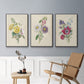 Antique Garden Bouquet I - Framed Premium Gallery Wrapped Canvas L Frame 3 Piece Set - Ready to Hang