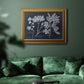 Foliage on Navy VI Premium Framed Canvas- Ready to Hang