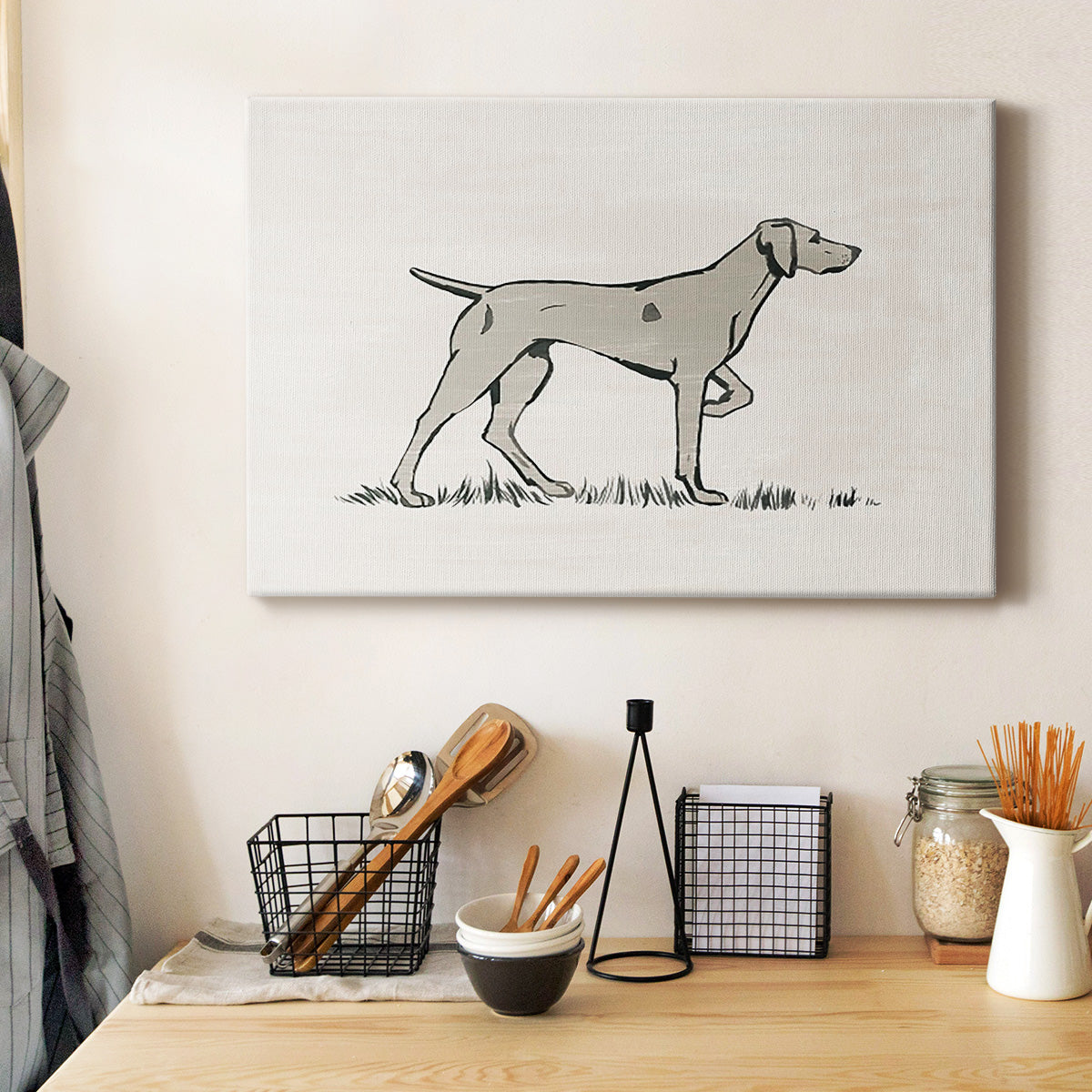 Neutral Pointer I - Canvas Art Print