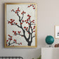 Red Berry Branch II - Modern Framed Canvas Print