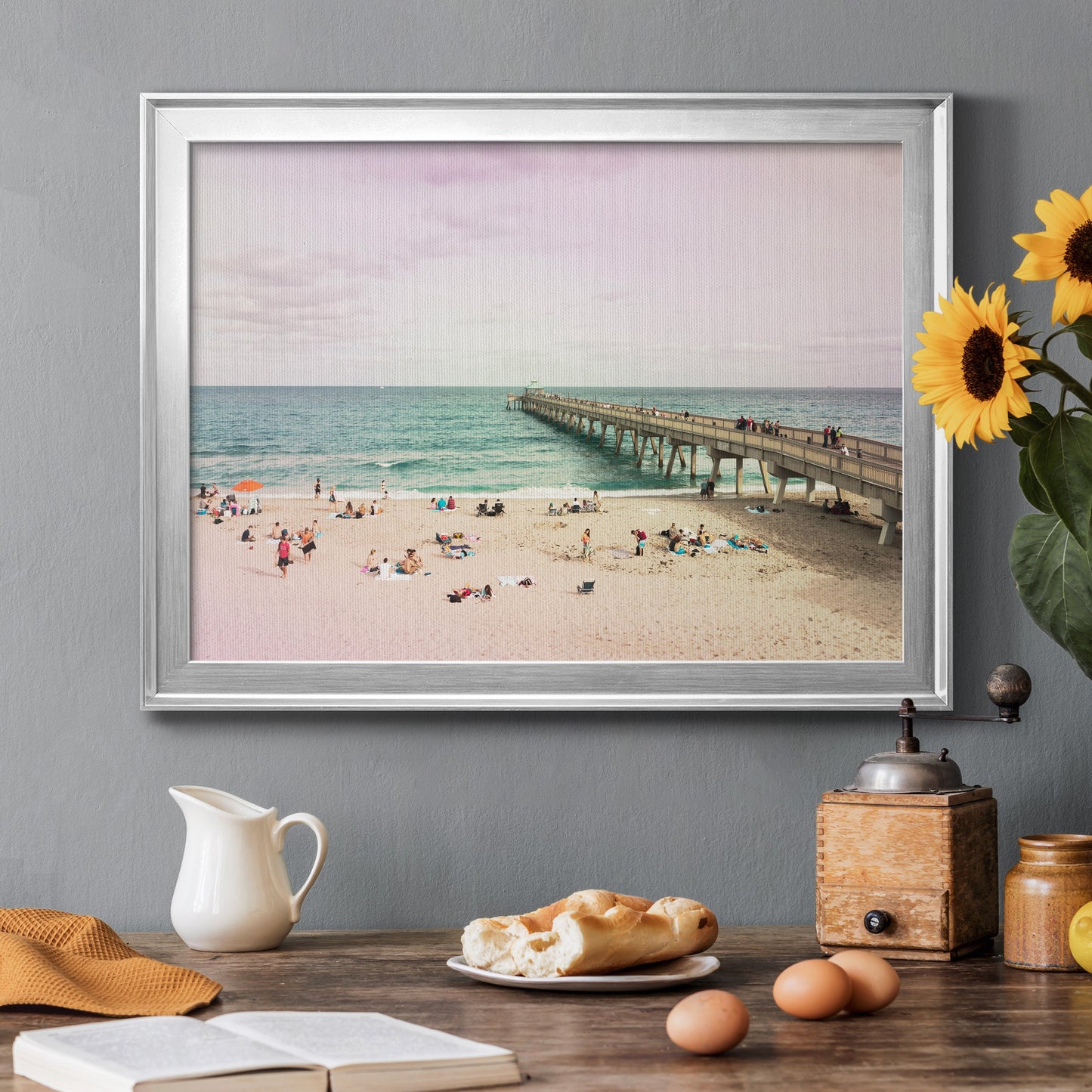 Deerfield Beach Premium Classic Framed Canvas - Ready to Hang