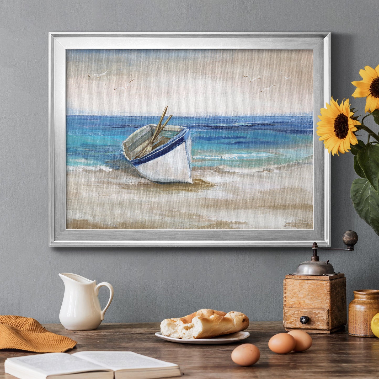 Shore Excursion - Modern Framed Canvas Print